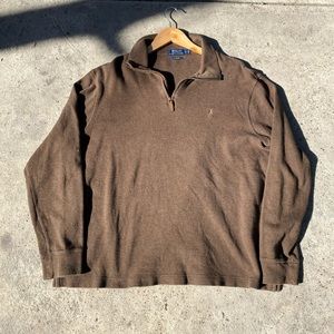 Ralph Lauren Brown quarter zip